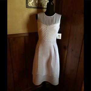 White Illusion Calvin Klein Dress